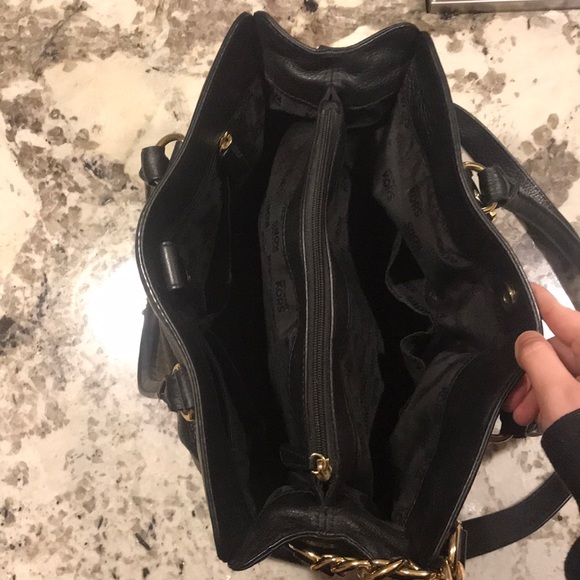 Michael Kors black purse with gold hardware - Picture 10 of 11